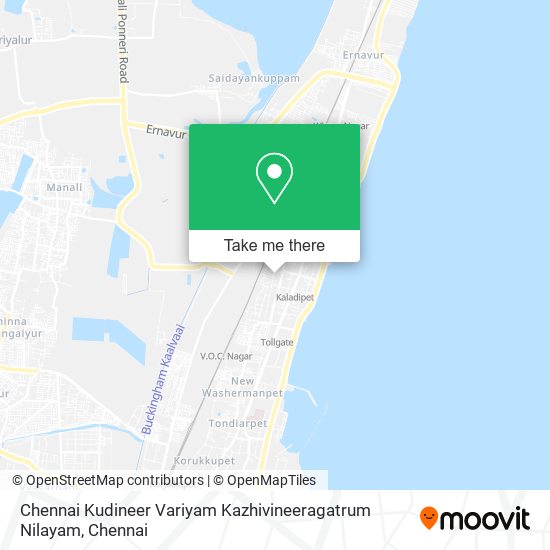 Chennai Kudineer Variyam Kazhivineeragatrum Nilayam map