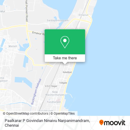 Paalkarar P Govindan Ninaivu Narpanimandram map