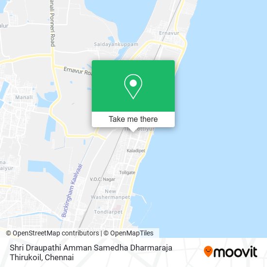 Shri Draupathi Amman Samedha Dharmaraja Thirukoil map