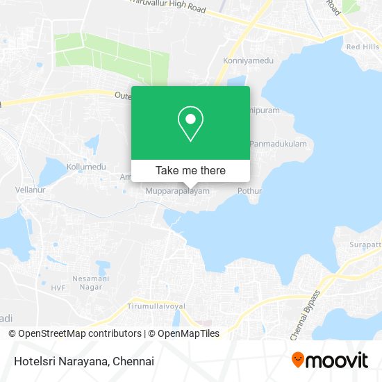 Hotelsri Narayana map