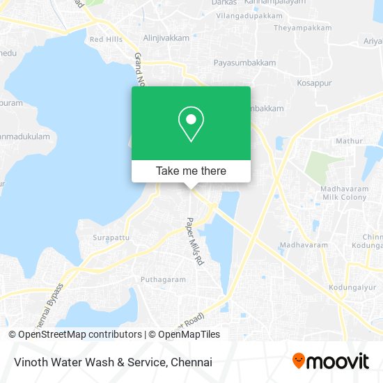 Vinoth Water Wash & Service map