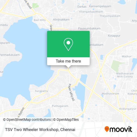 TSV Two Wheeler Workshop map