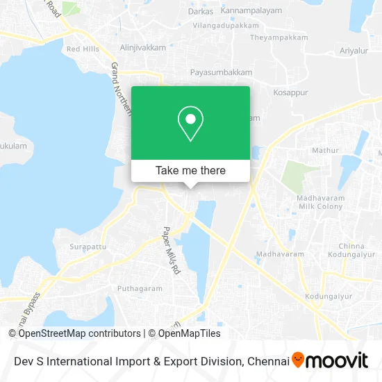 Dev S International Import & Export Division map