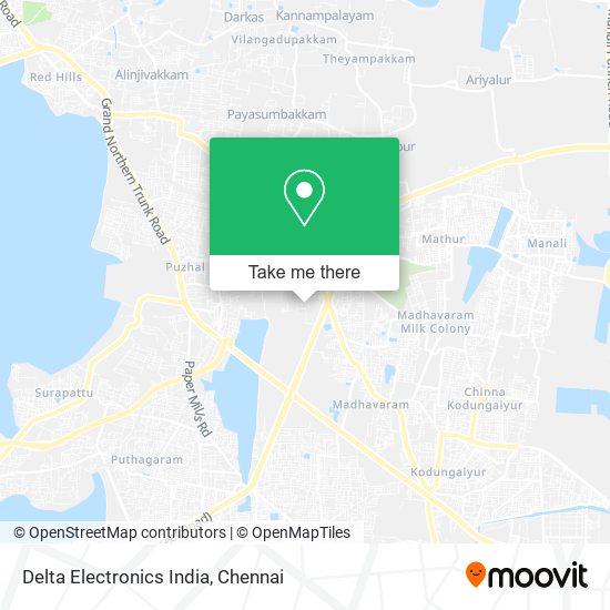Delta Electronics India map