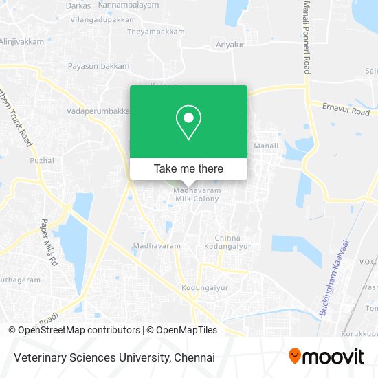 Veterinary Sciences University map