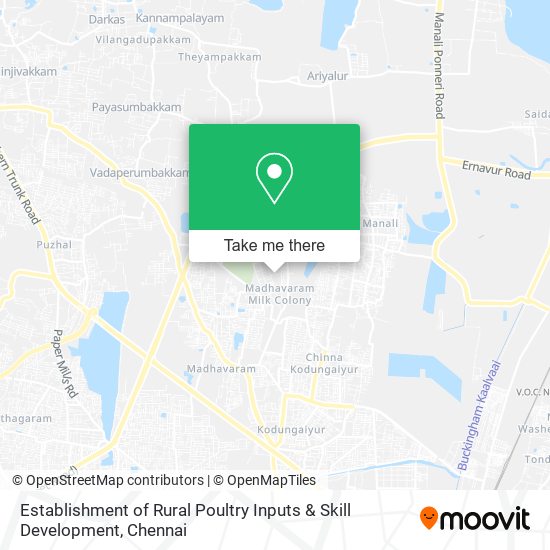 Establishment of Rural Poultry Inputs & Skill Development map