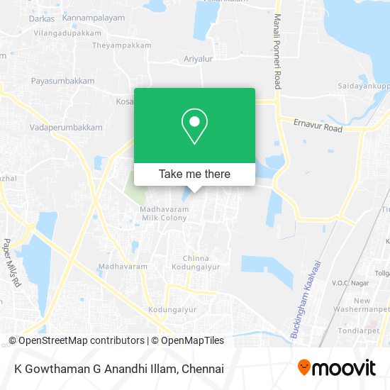 K Gowthaman G Anandhi Illam map