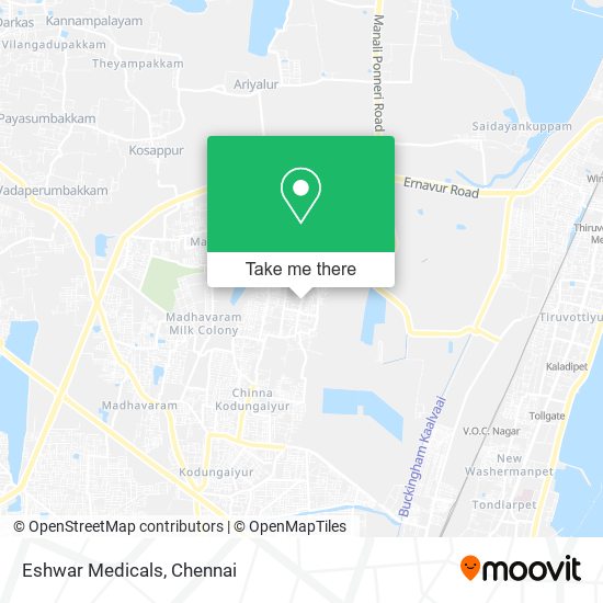 Eshwar Medicals map