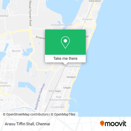 Arasu Tiffin Stall map