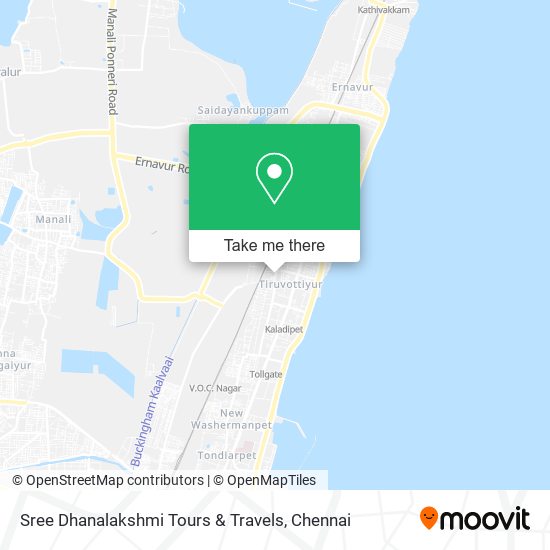 Sree Dhanalakshmi Tours & Travels map