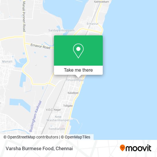 Varsha Burmese Food map