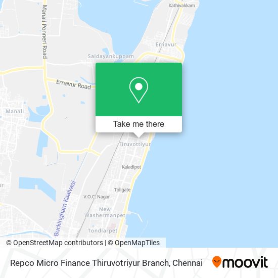 Repco Micro Finance Thiruvotriyur Branch map