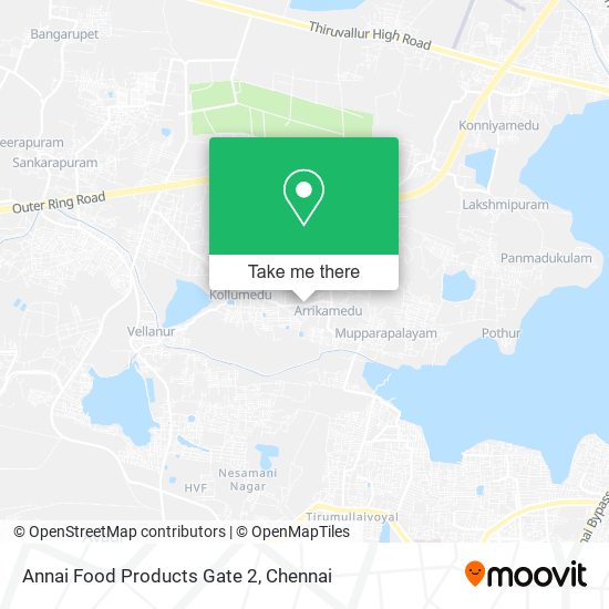 Annai Food Products Gate 2 map