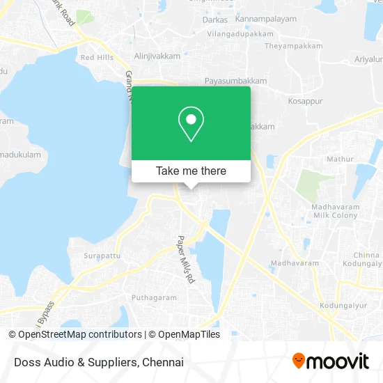 Doss Audio & Suppliers map