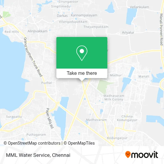 MML Water Service map