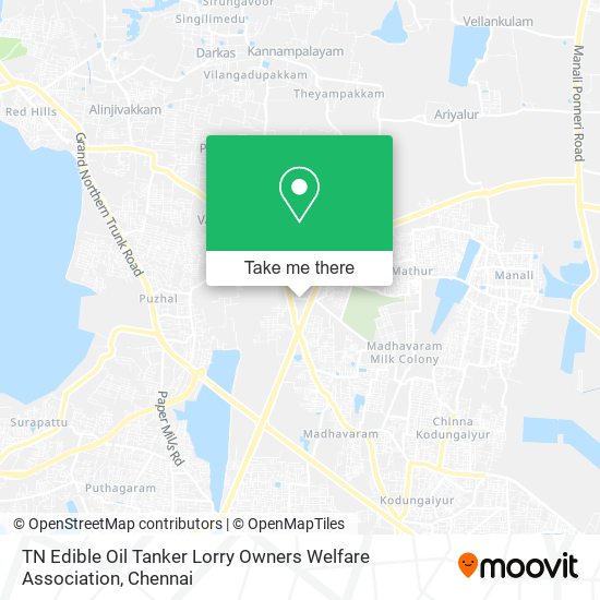 TN Edible Oil Tanker Lorry Owners Welfare Association map