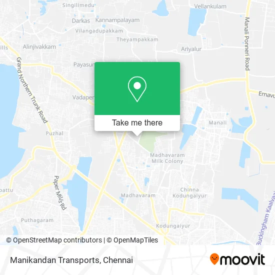 Manikandan Transports map