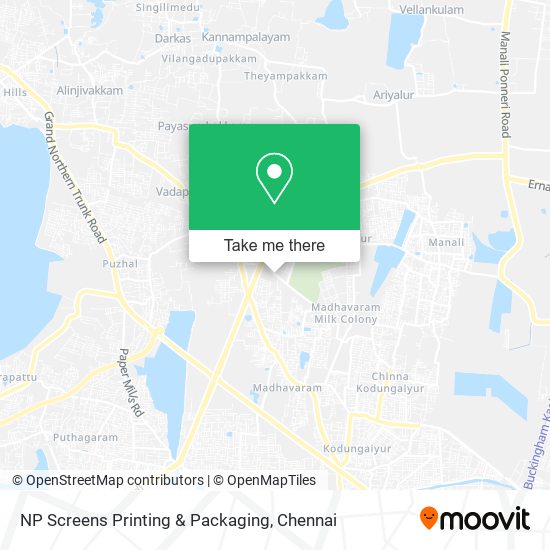 NP Screens Printing & Packaging map