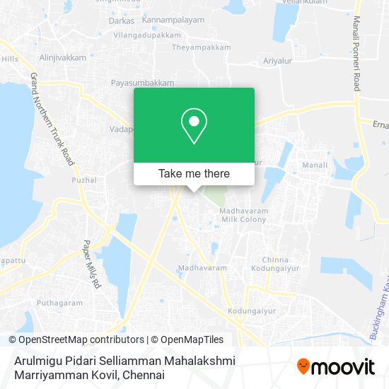 Arulmigu Pidari Selliamman Mahalakshmi Marriyamman Kovil map