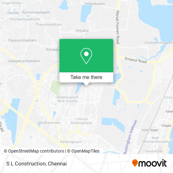 S L Construction map