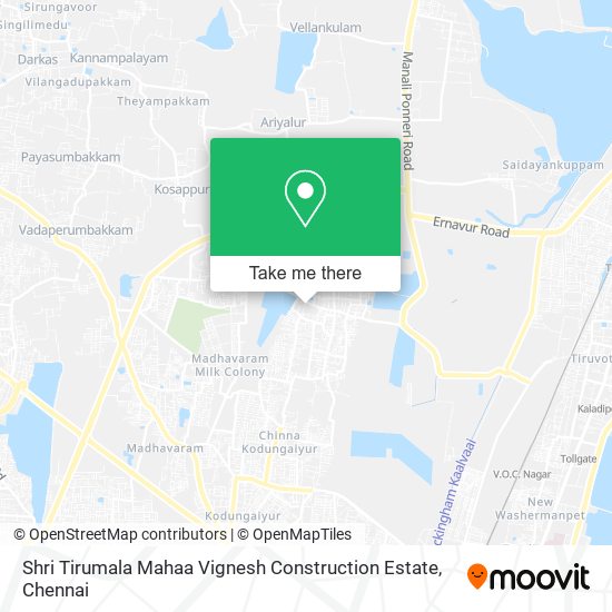 Shri Tirumala Mahaa Vignesh Construction Estate map