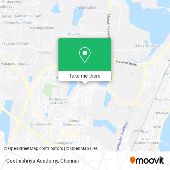 Geethishriya Academy map