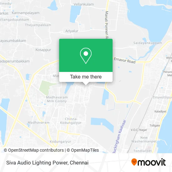 Siva Audio Lighting Power map