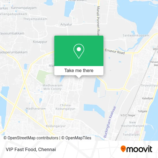 VIP Fast Food map