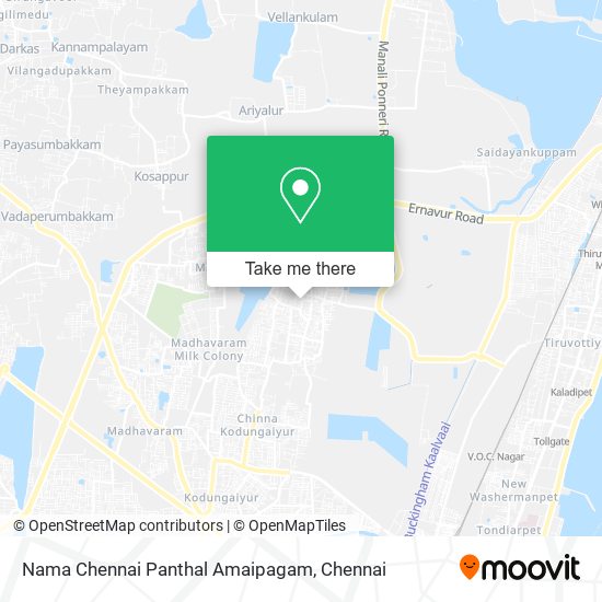 Nama Chennai Panthal Amaipagam map