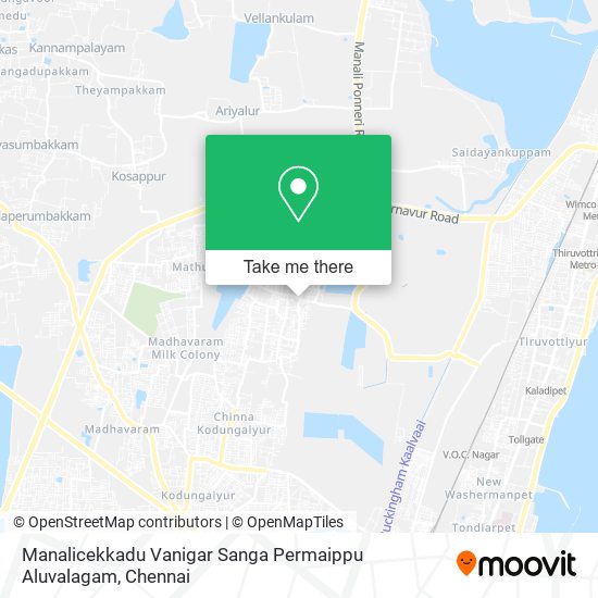 Manalicekkadu Vanigar Sanga Permaippu Aluvalagam map