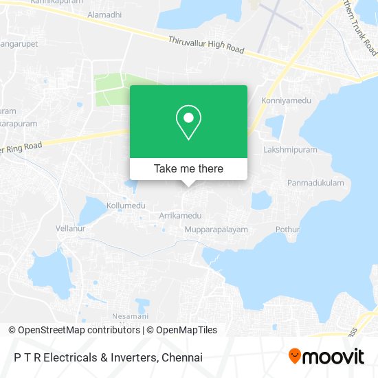 P T R Electricals & Inverters map