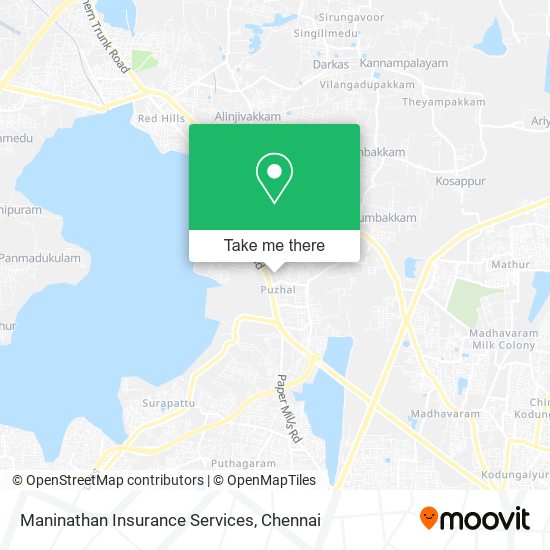 Maninathan Insurance Services map