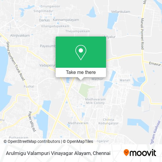 Arulmigu Valampuri Vinayagar Alayam map