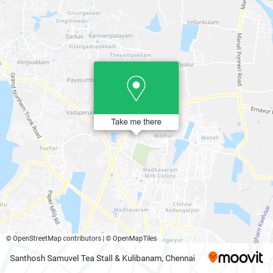 Santhosh Samuvel Tea Stall & Kulibanam map