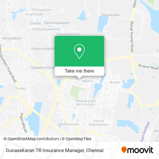 Gunasekaran TR Insurance Manager map