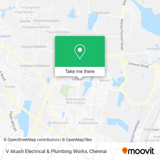 V Akash Electrical & Plumbing Works map