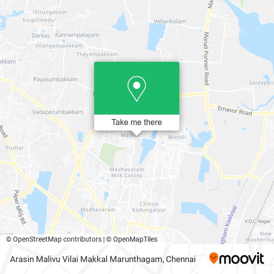 Arasin Malivu Vilai Makkal Marunthagam map