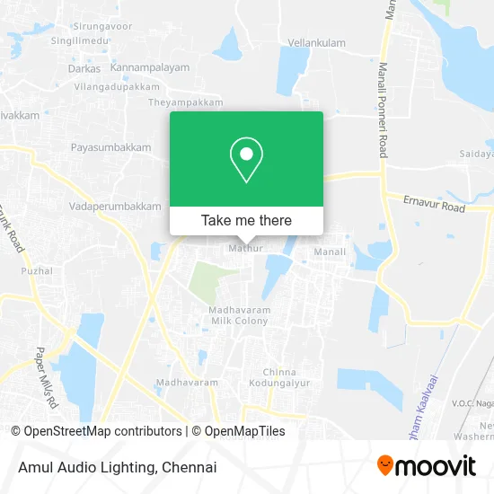 Amul Audio Lighting map