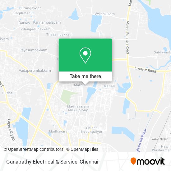 Ganapathy Electrical & Service map