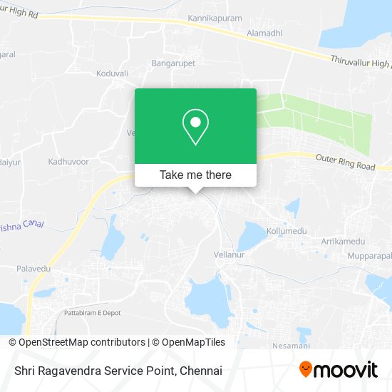 Shri Ragavendra Service Point map