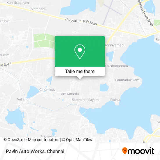 Pavin Auto Works map