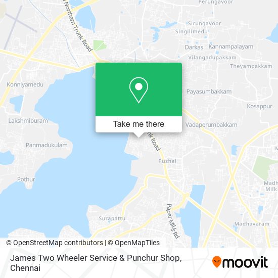 James Two Wheeler Service & Punchur Shop map