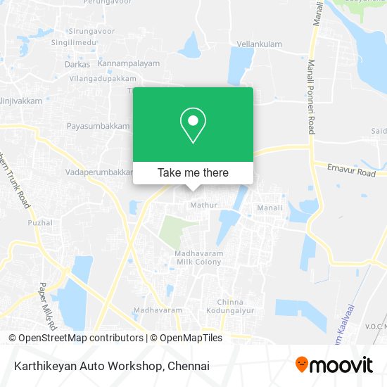 Karthikeyan Auto Workshop map