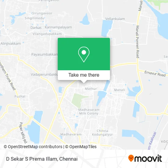 D Sekar S Prema Illam map