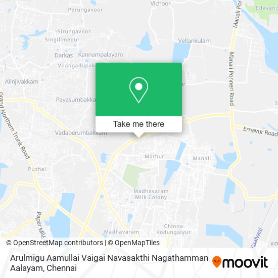 Arulmigu Aamullai Vaigai Navasakthi Nagathamman Aalayam map