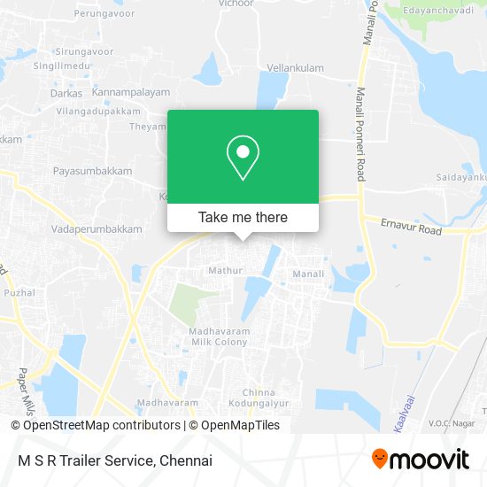 M S R Trailer Service map