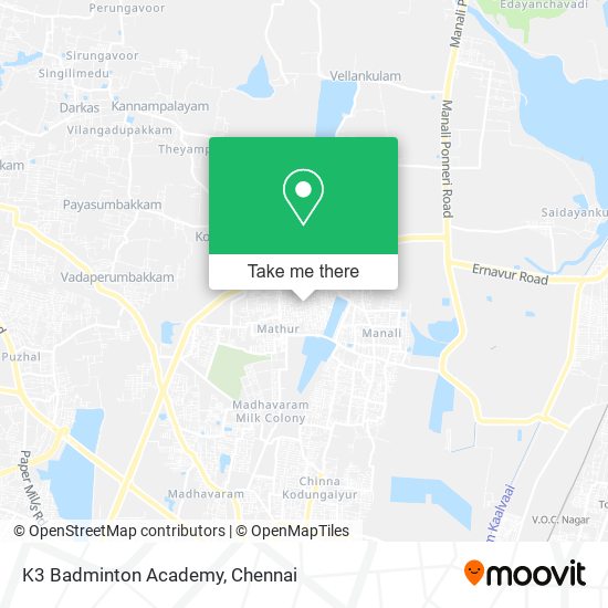 K3 Badminton Academy map