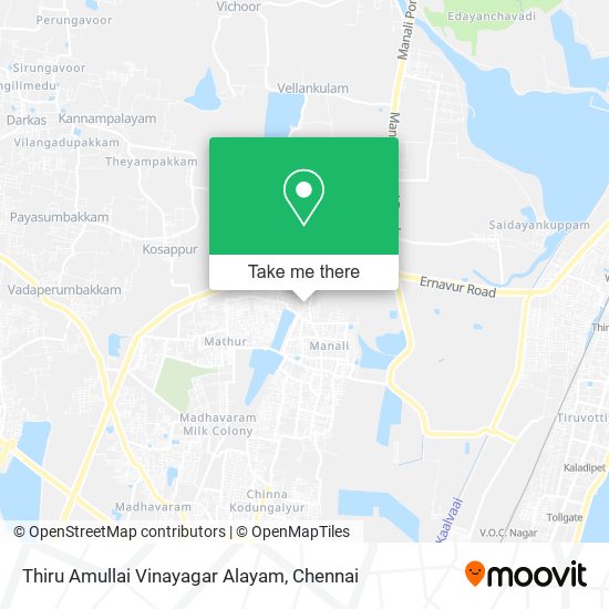 Thiru Amullai Vinayagar Alayam map