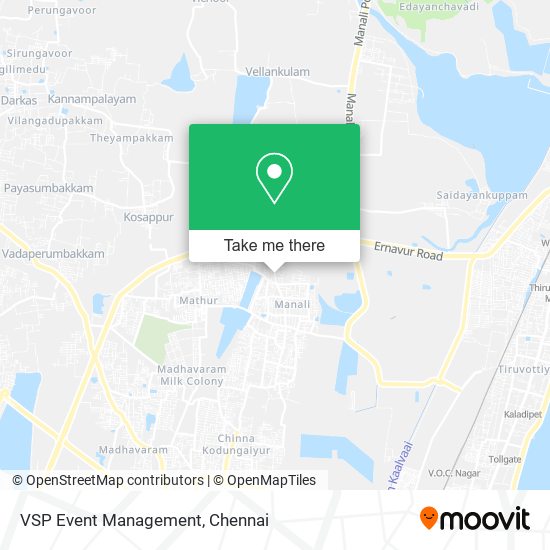 VSP Event Management map