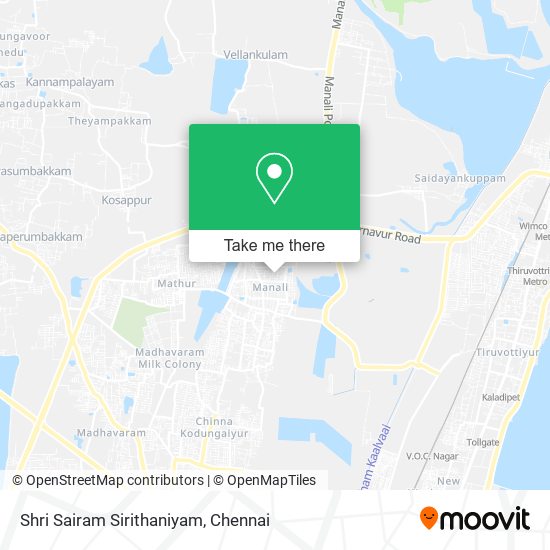 Shri Sairam Sirithaniyam map